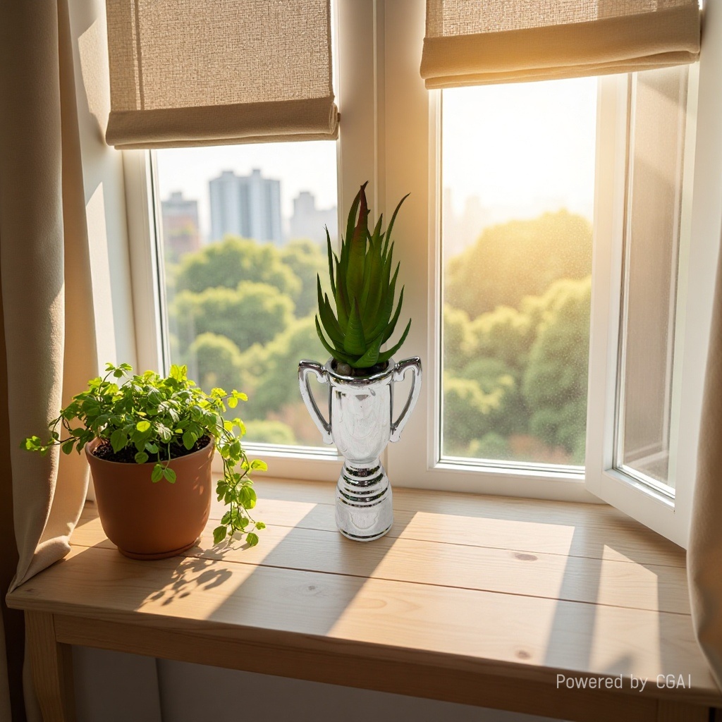 Succulents, creative simulation potted green plant desktop ornaments Specification image