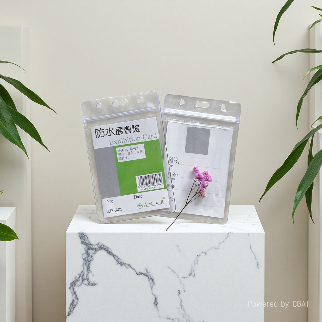Factory direct sales of Zhuangpai A03 waterproof card holder, transparent soft exhibition card, work ID card, ID card, student card holder details Picture