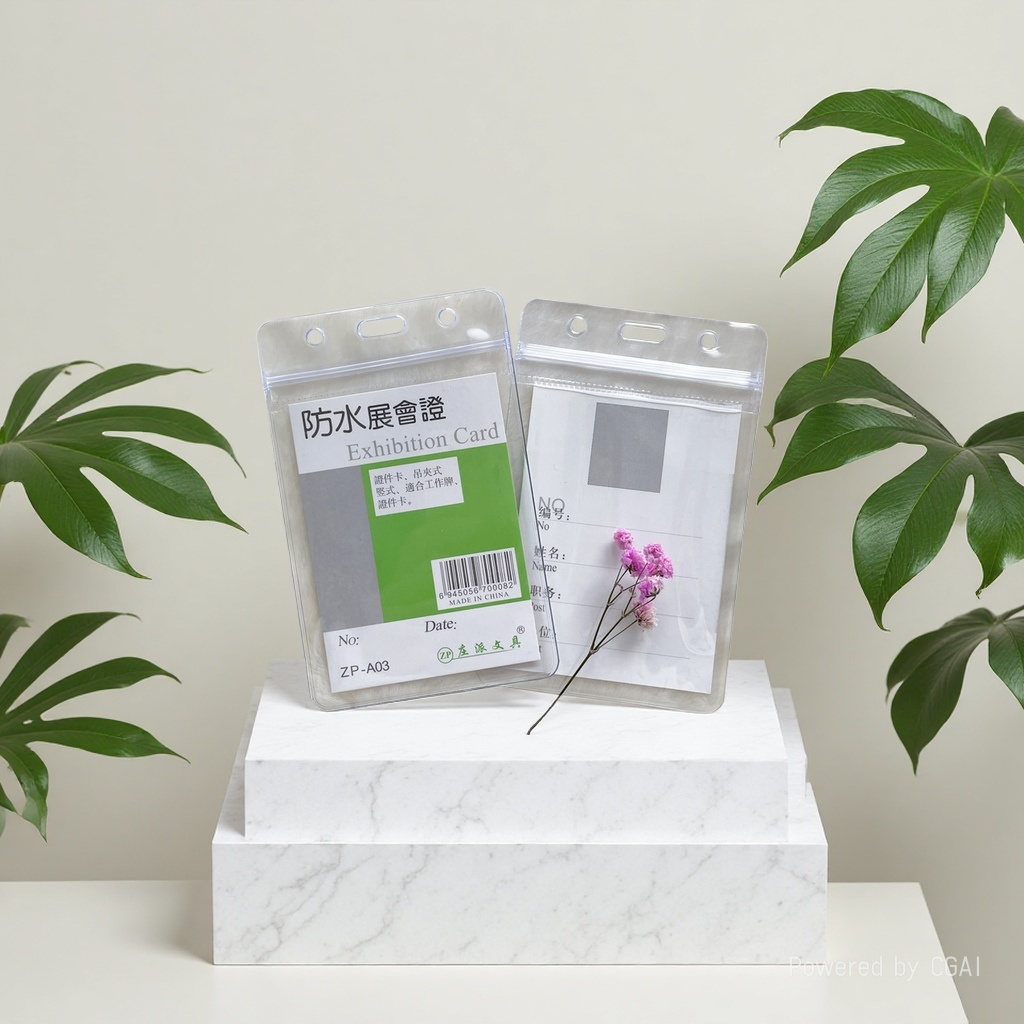Factory direct sales of Zhuangpai A03 waterproof card holder, transparent soft exhibition card, work ID card, ID card, student card holder Application Scenario