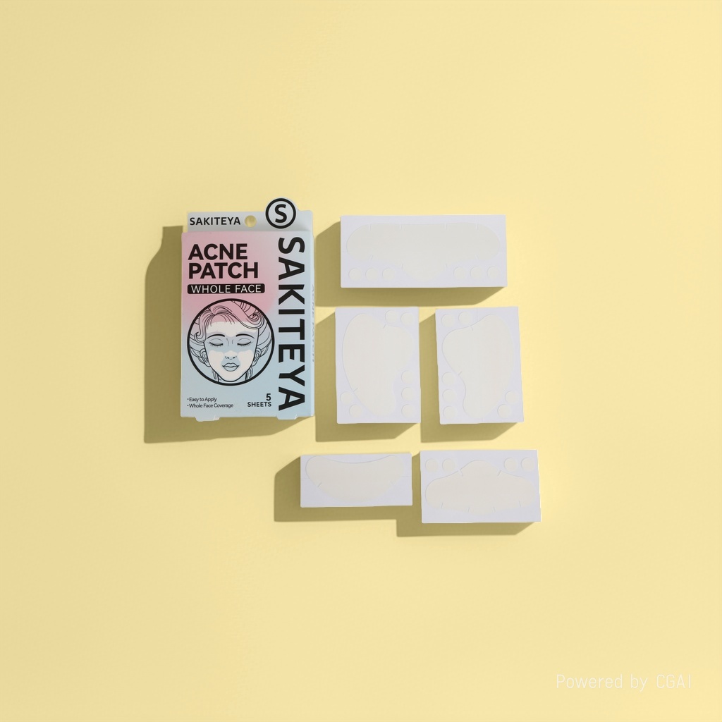 Cross-border export English acne patch, invisible concealer, transparent large area salicylic acid, ultra-thin face, full face acne removal Specification image