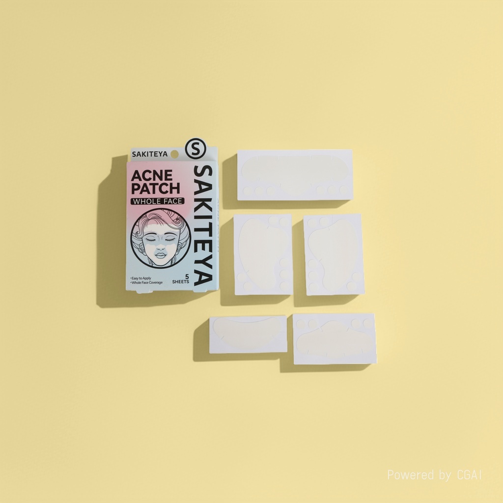 Cross-border export English acne patch, invisible concealer, transparent large area salicylic acid, ultra-thin face, full face acne removal details Picture