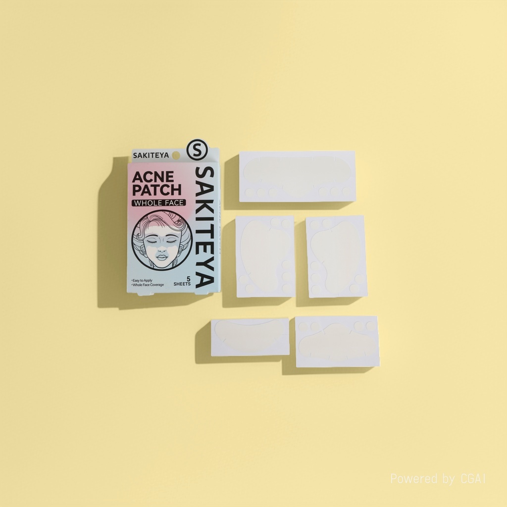 Cross-border export English acne patch, invisible concealer, transparent large area salicylic acid, ultra-thin face, full face acne removal Application Scenario