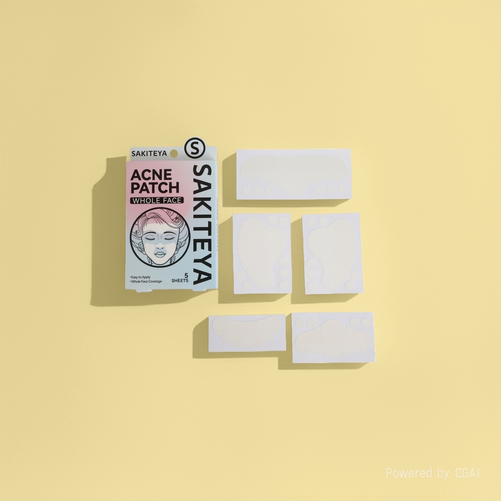 Cross-border export English acne patch, invisible concealer, transparent large area salicylic acid, ultra-thin face, full face acne removal