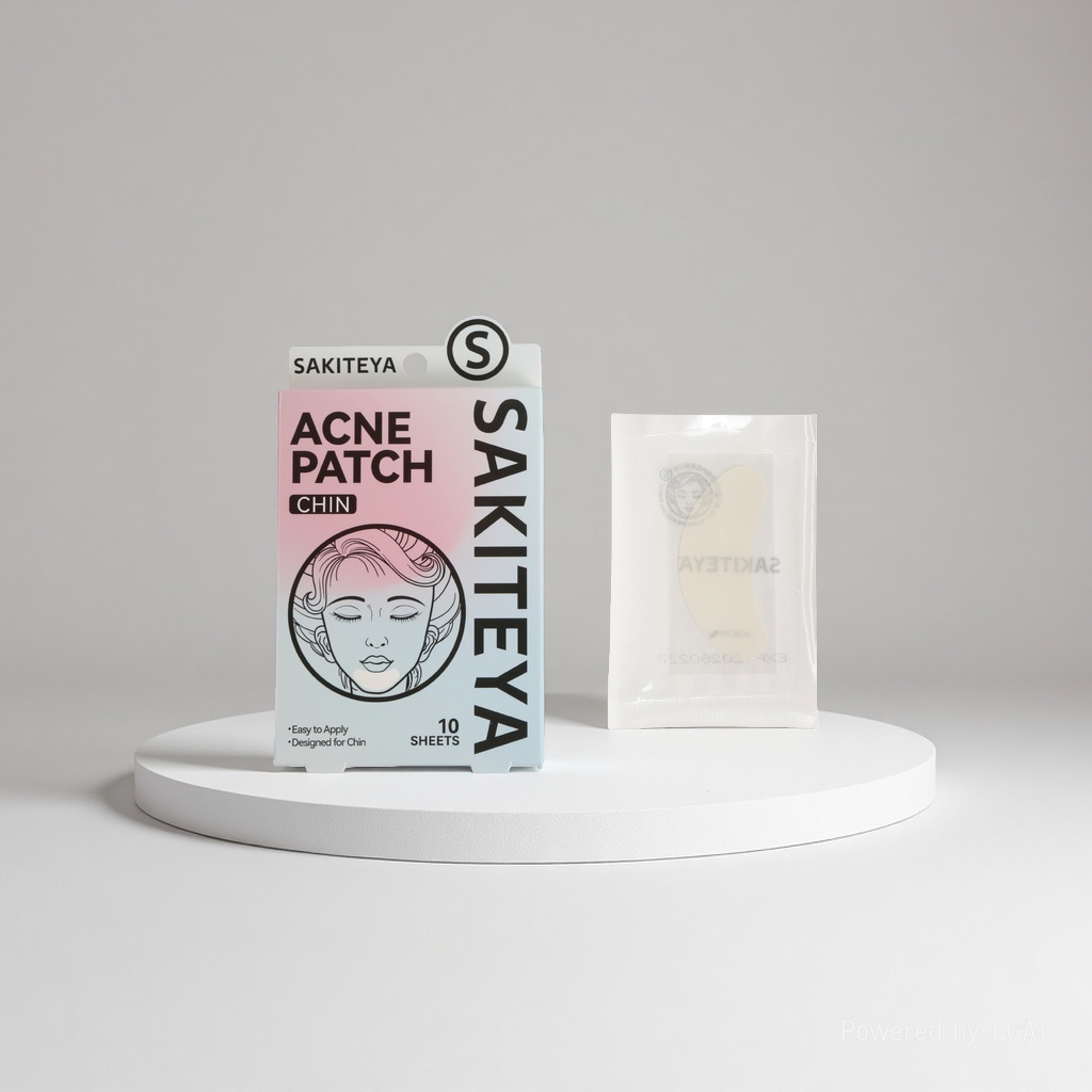 Cross-border export English acne patch, invisible concealer, transparent large area salicylic acid ultra-thin chin patch