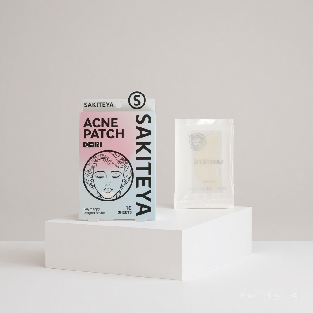 Cross-border export English acne patch, invisible concealer, transparent large area salicylic acid ultra-thin chin patch details Picture