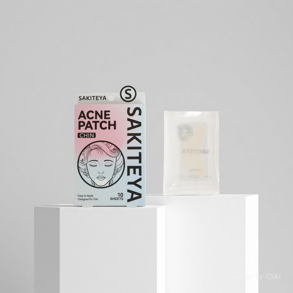 Cross-border export English acne patch, invisible concealer, transparent large area salicylic acid ultra-thin chin patch Specification image