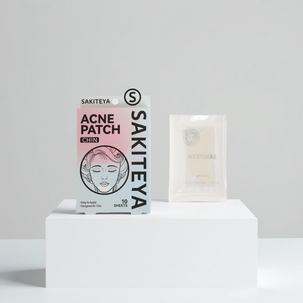 Cross-border export English acne patch, invisible concealer, transparent large area salicylic acid ultra-thin chin patch Application Scenario
