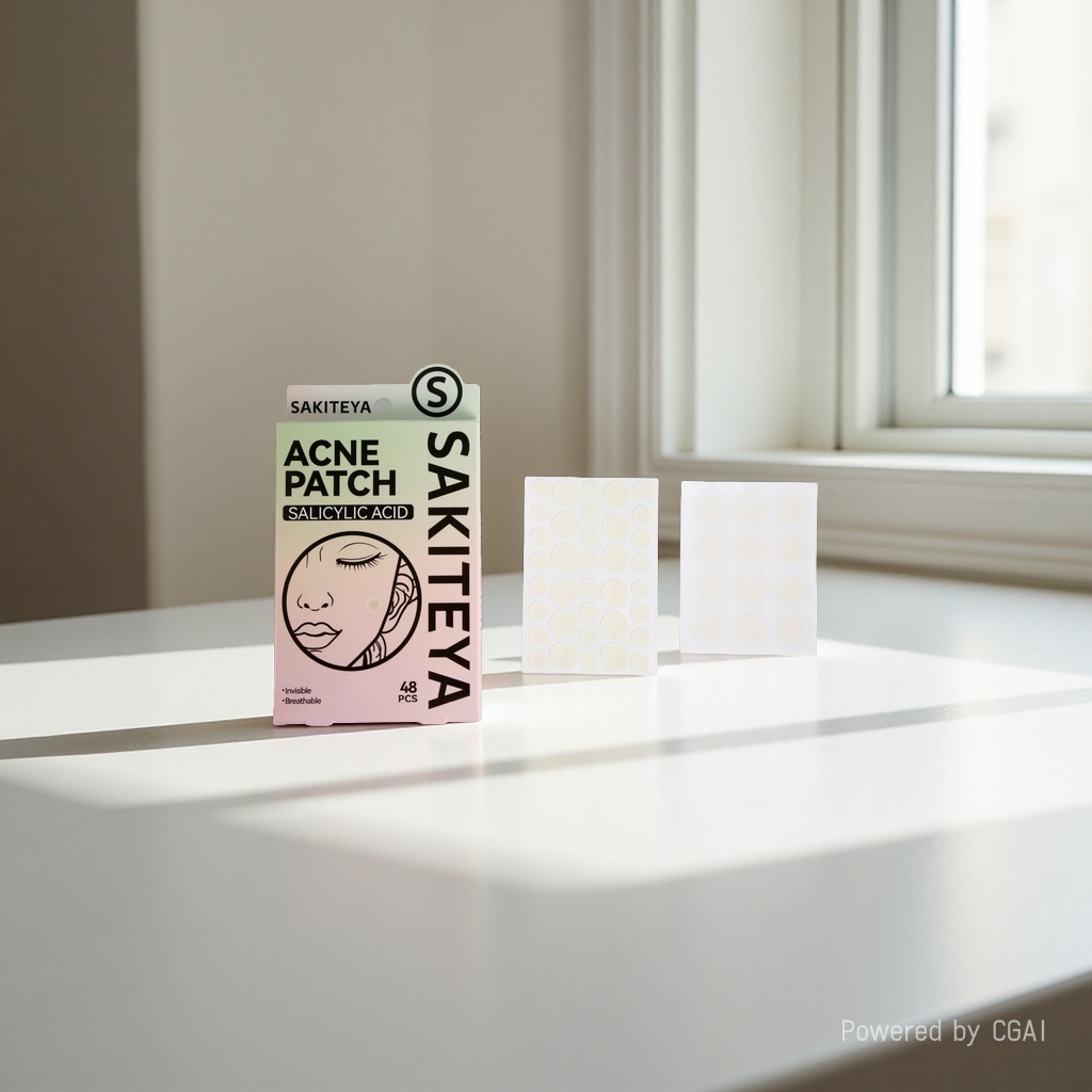 Cross-border export English acne patch, invisible concealer, transparent day and night, 48 salicylic acid ultra-thin combination for acne removal Application Scenario
