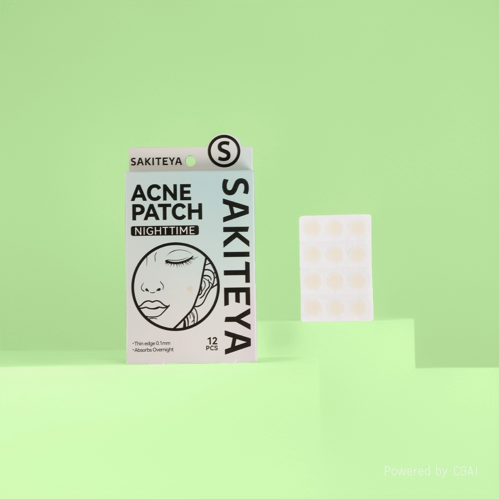 Cross-border export English acne patch, invisible concealer, transparent edge press, 12 pieces of salicylic acid, ultra-thin, night use for acne removal