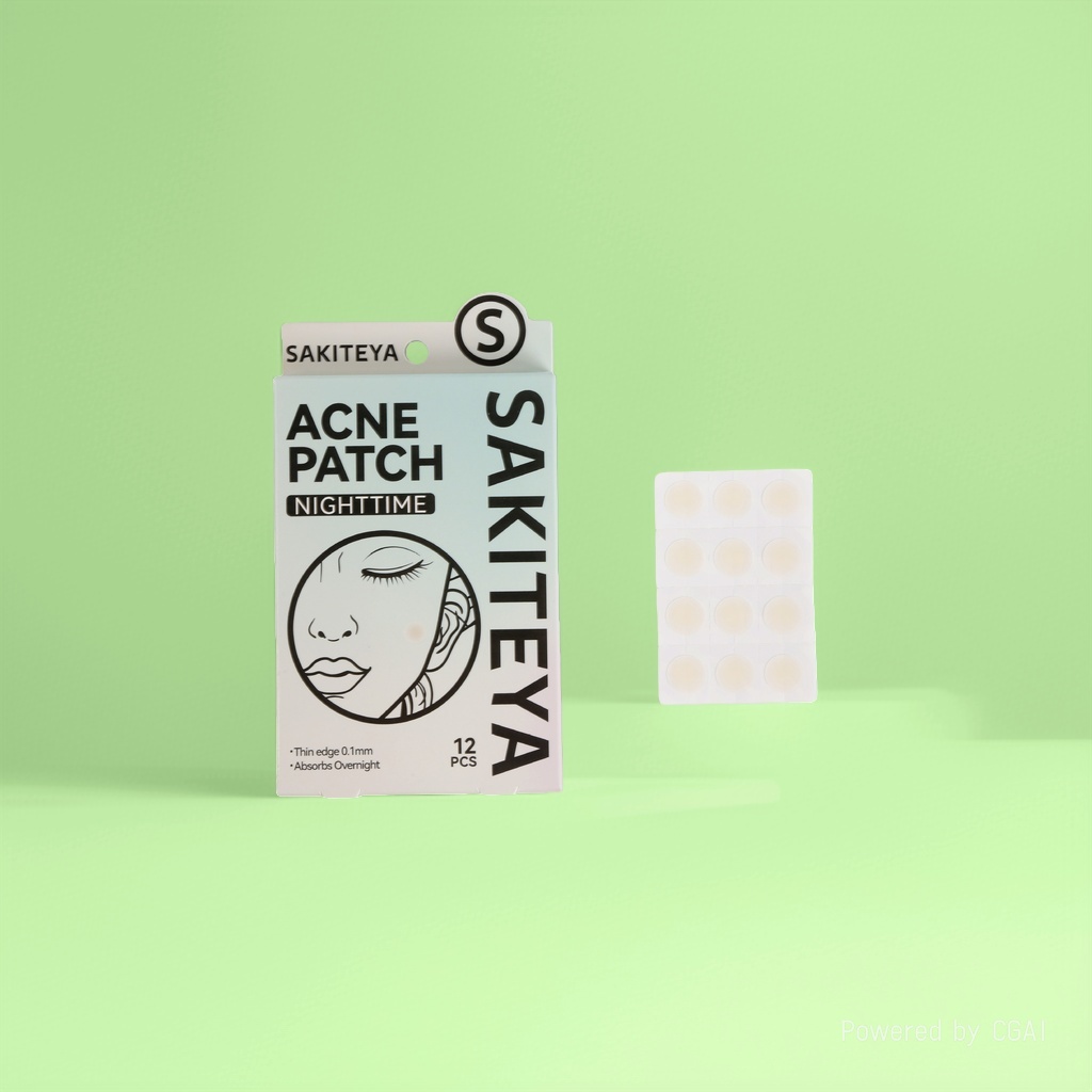 Cross-border export English acne patch, invisible concealer, transparent edge press, 12 pieces of salicylic acid, ultra-thin, night use for acne removal Application Scenario