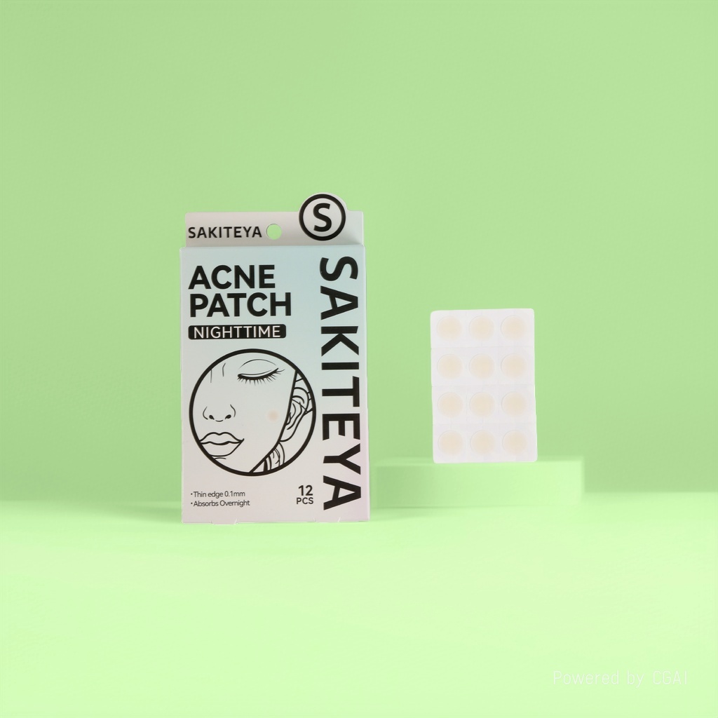 Cross-border export English acne patch, invisible concealer, transparent edge press, 12 pieces of salicylic acid, ultra-thin, night use for acne removal details Picture