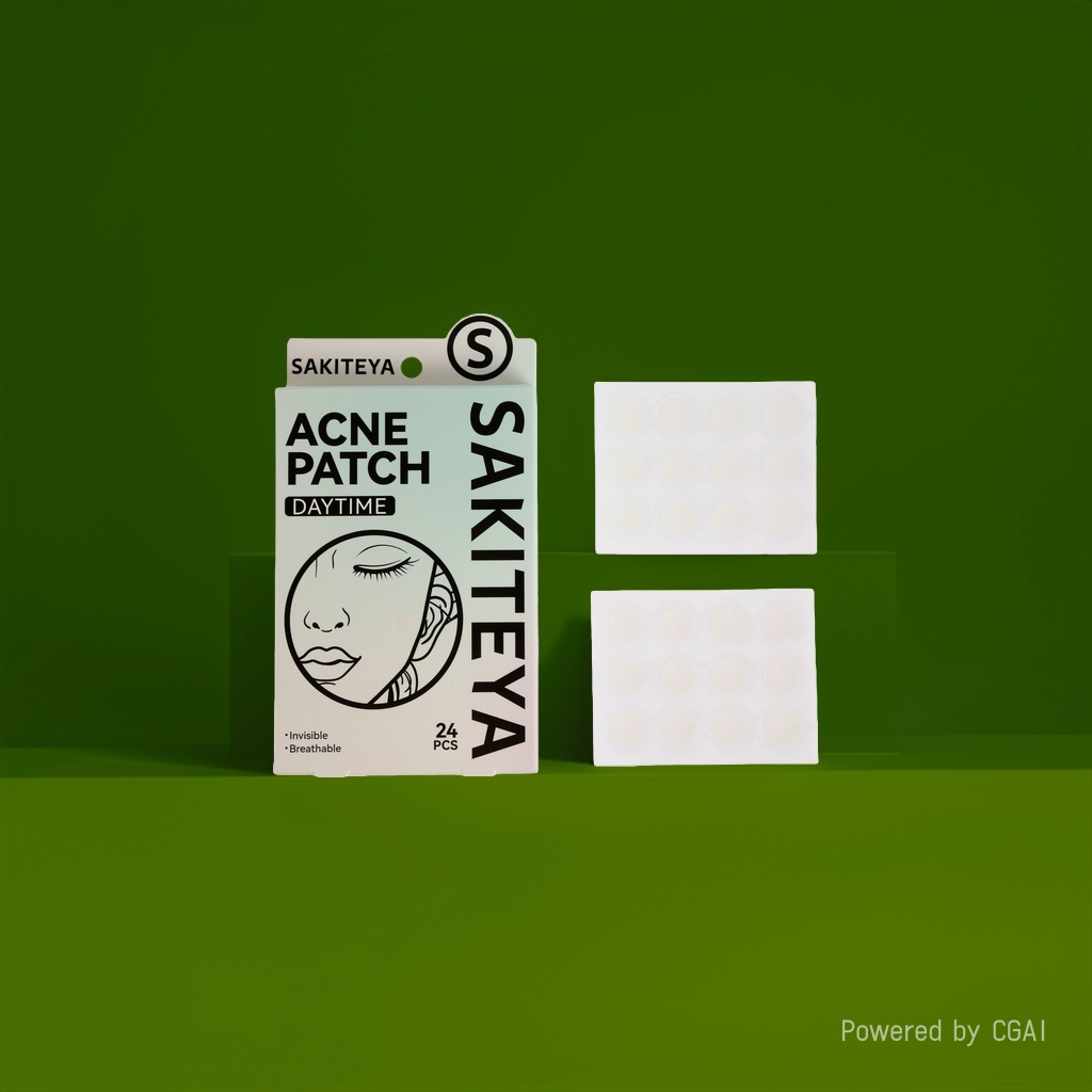 Cross-border export English acne patch, invisible concealer, transparent day and night use, 24 capsules salicylic acid ultra-thin daily acne removal Specification image