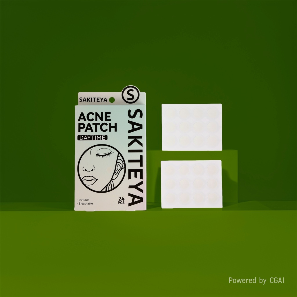 Cross-border export English acne patch, invisible concealer, transparent day and night use, 24 capsules salicylic acid ultra-thin daily acne removal