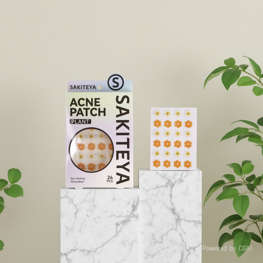 Cross-border export English acne patches, cartoon flower concealer, transparent day and night cheek patches, tea tree oil Application Scenario
