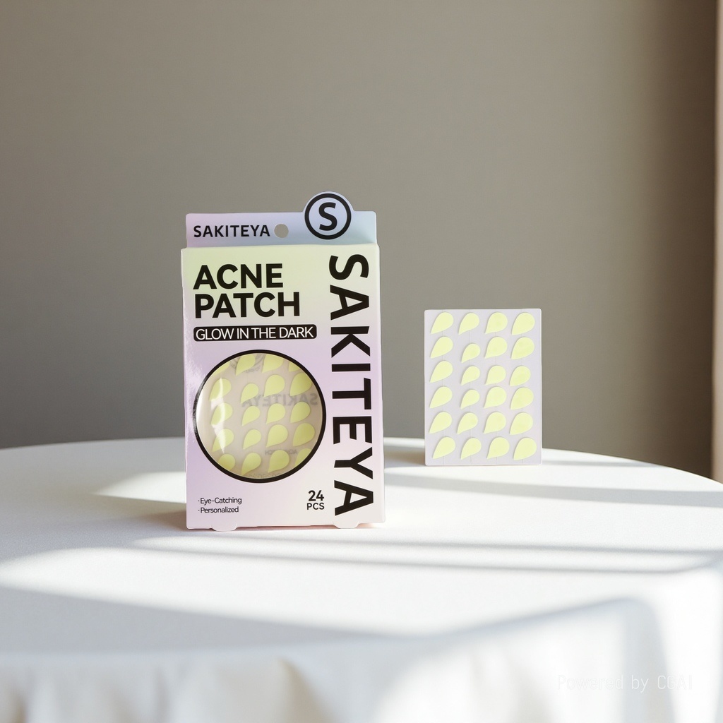 Cross-border export English acne patch, luminous fluorescent concealer, transparent for day and night use