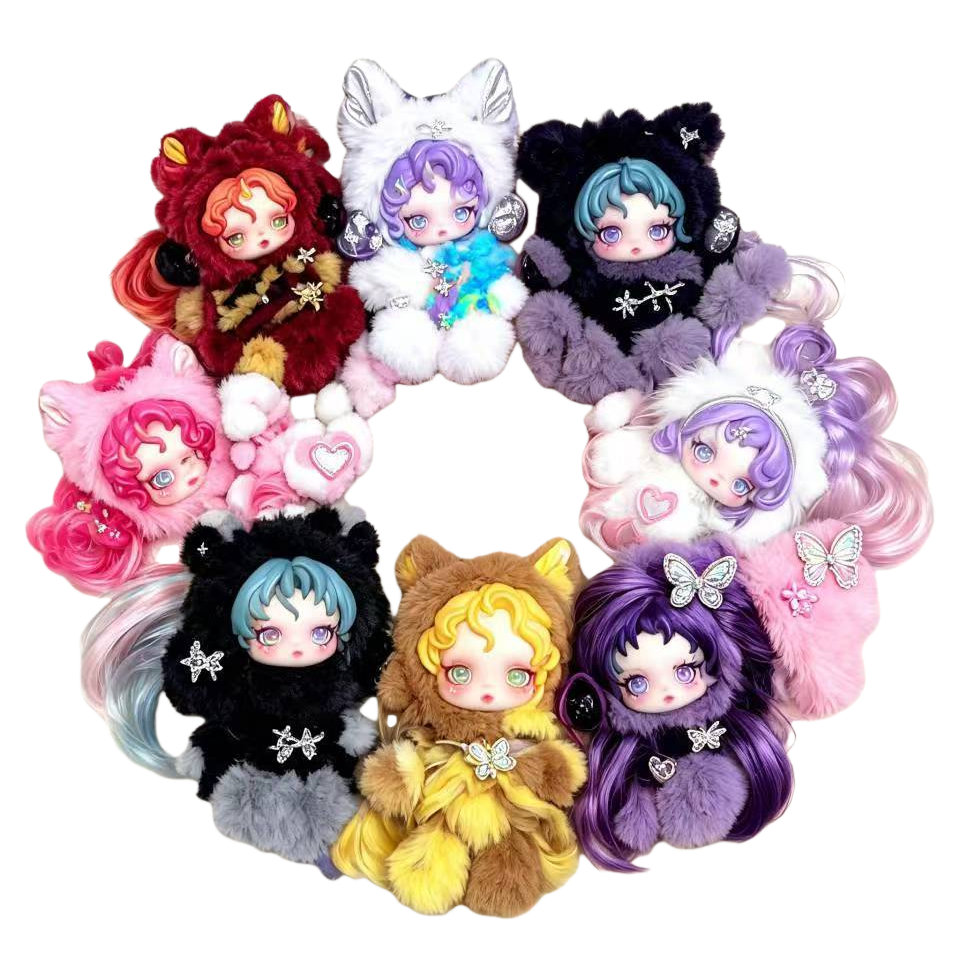 SKULLPANDA Light Weaving Garden Series SP Winter Melody Second Generation Plush Toy Blind Box Item Picture