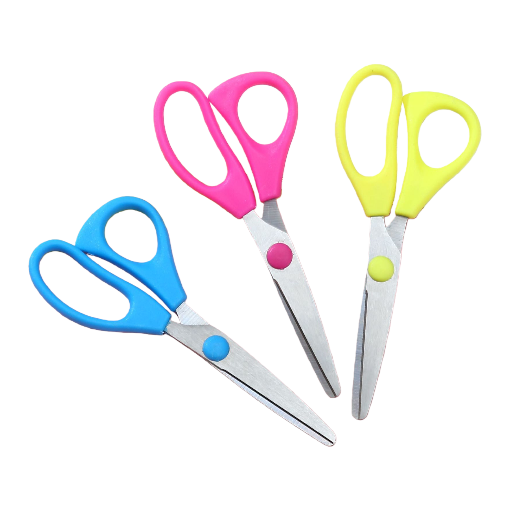 Eco-friendly plastic scissors, designed for children's safety, are essential for home and office use, keeping up with the new trend of green living Item Picture