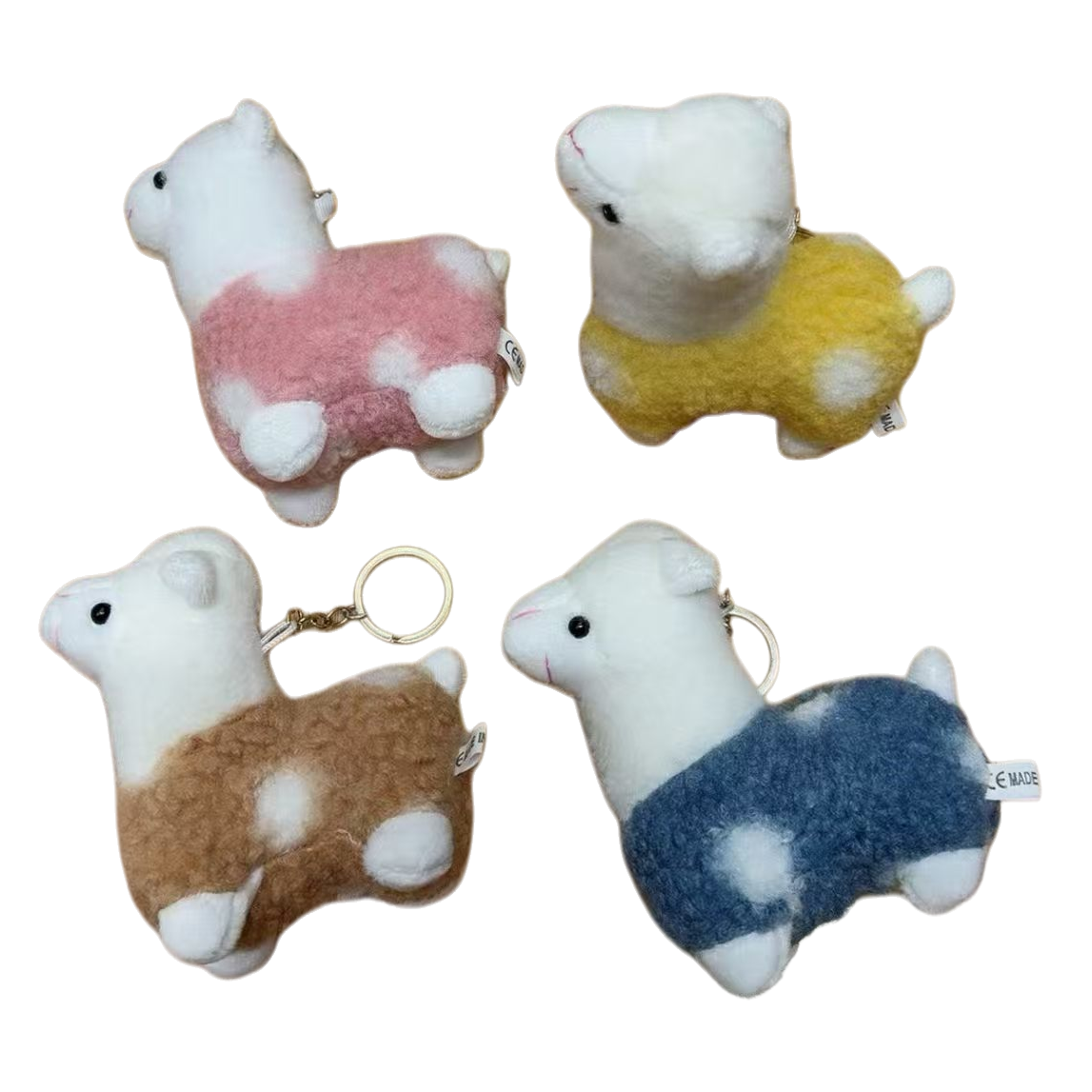 Cute little sheep keychains, cartoon sheep figurines, pendants, bags, pendants, dolls, claw machines, small figurines Item Picture