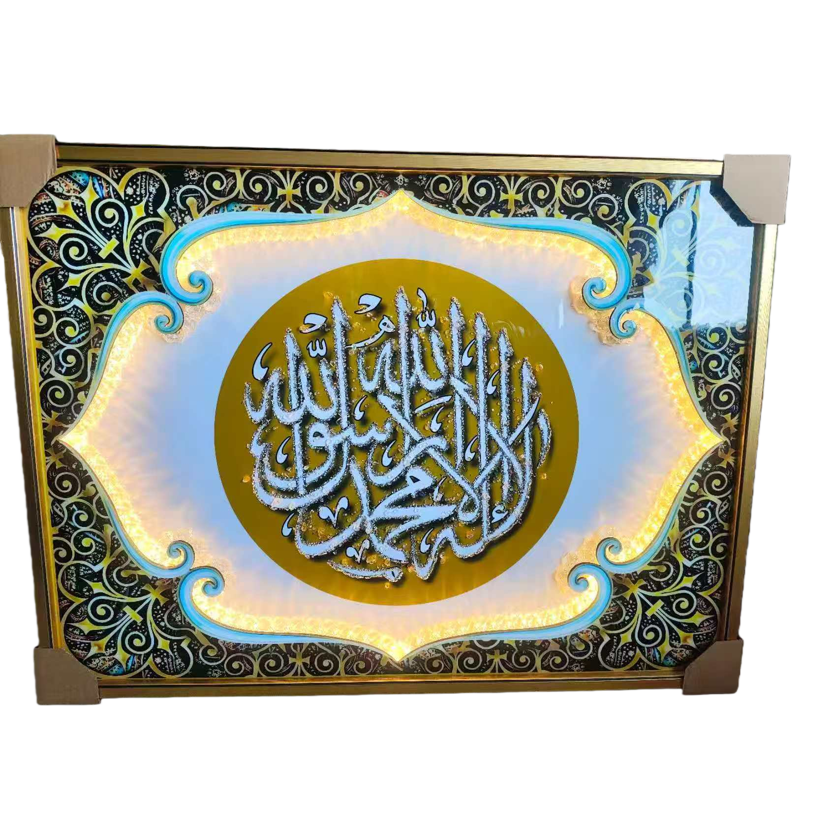 Master bedroom headboard decorative painting, light luxury silk scarf hanging painting, entrance hall mural, corridor background wall painting style, home crystal porcelain painting, 40*60CM, customizable size, various styles, large quantity discount, factory direct sales, stable delivery time Item Picture
