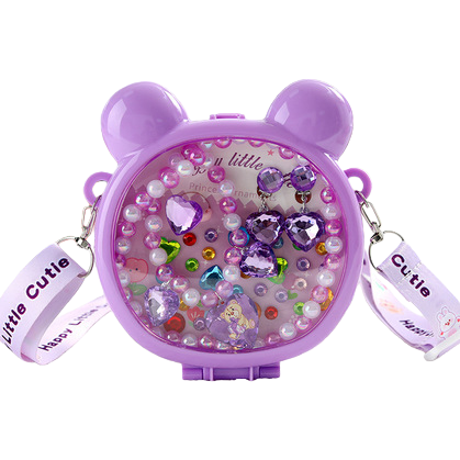 Children's jewelry sets, decorations, forehead chains, wait for me after school, smacking children's holeless earrings Item Picture