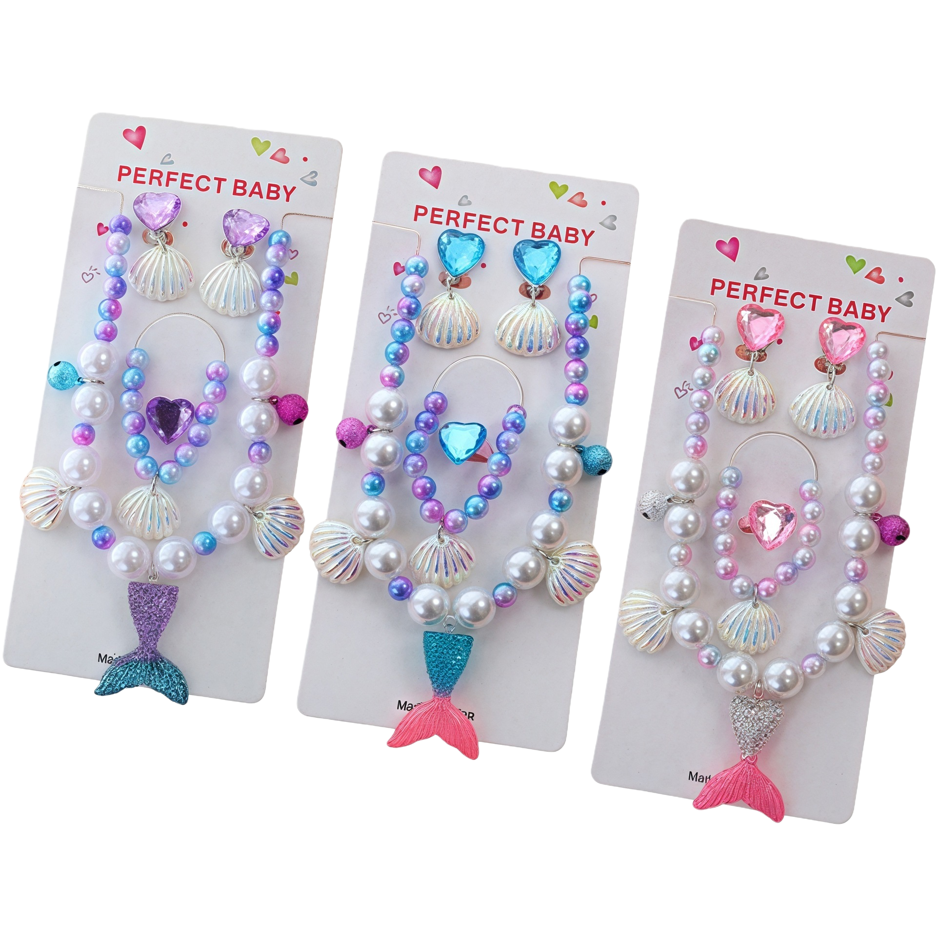 Children's fabric hair clips and headbands set, cute hair accessories, fashionable girls' accessories Item Picture