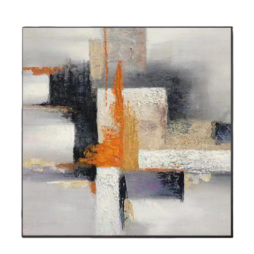 Abstract geometric canvas painting, retro and simple poster painting, printed living room home decoration painting core Item Picture