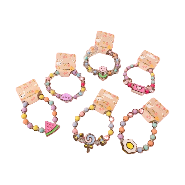 Colorful thread hand-woven rope children's bracelet toy Item Picture