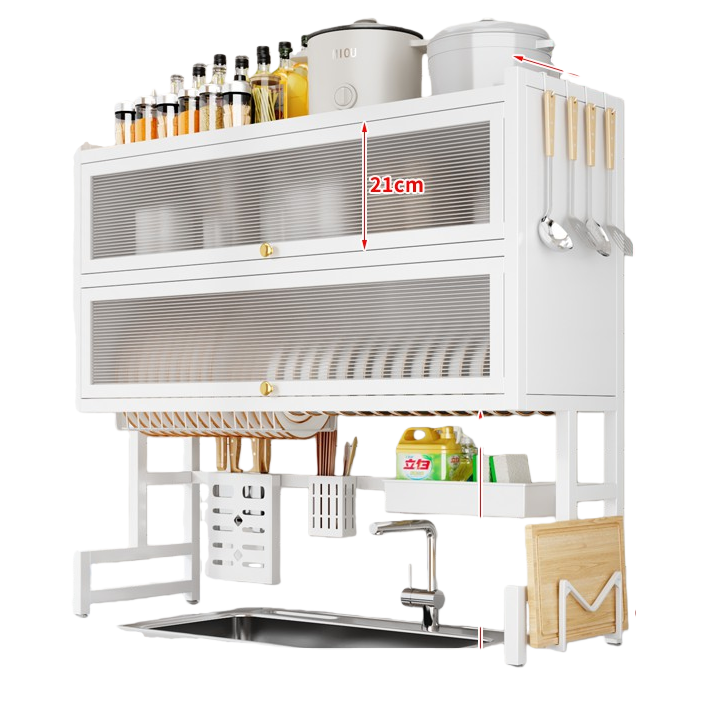 跨境厨房用品/厨房用品/置物架/收纳厨房神器/厨房落地置物架白底实物图