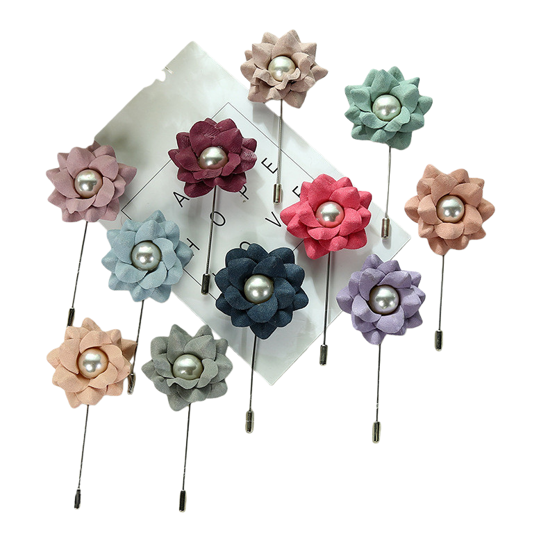 美国国庆钩针向日葵胸花手工活结婚婴儿胸章花朵胸针 Item Picture