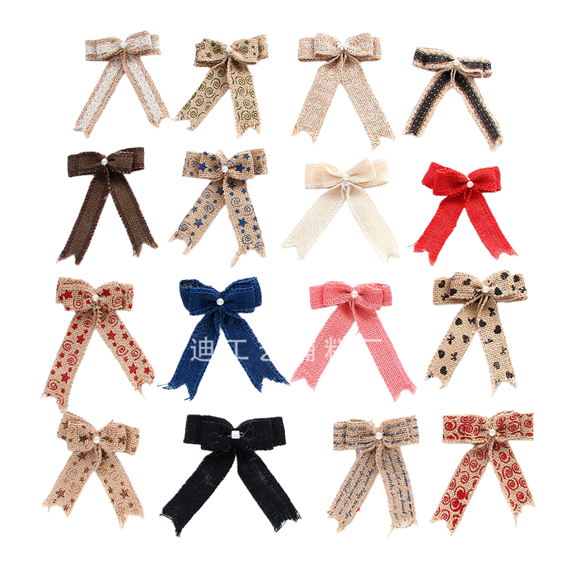 Handmade jewelry, gauze fabric, large bow tie, collar buckle, graduation headwear, jasmine flower collar Item Picture