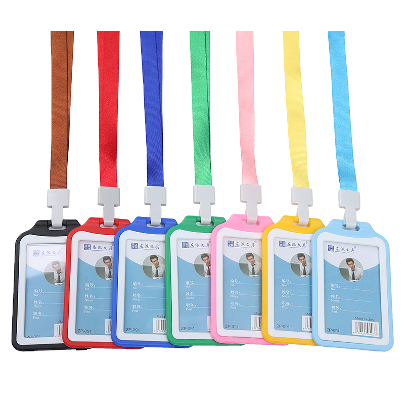 PVC soft name tag cover for work ID card holder, waterproof card and certificate, transparent exhibition ID, work ID and factory name cover Item Picture