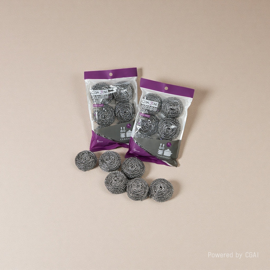 妙洁厨房清洁球套装浴盐球钢丝球清洁用品去油污强力去污