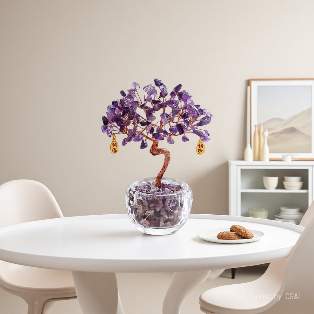 水晶/水晶工艺品/水晶摆件/水晶原石/球形半圆包边钻产品图