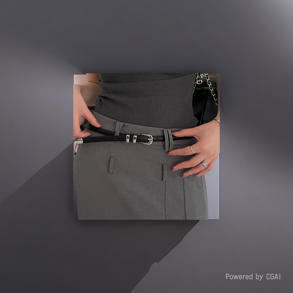 Leather women's fashionable belt, Korean-style versatile jeans for ladies, top layer, cowhide needle buckle belt, factory wholesale 1 details Picture