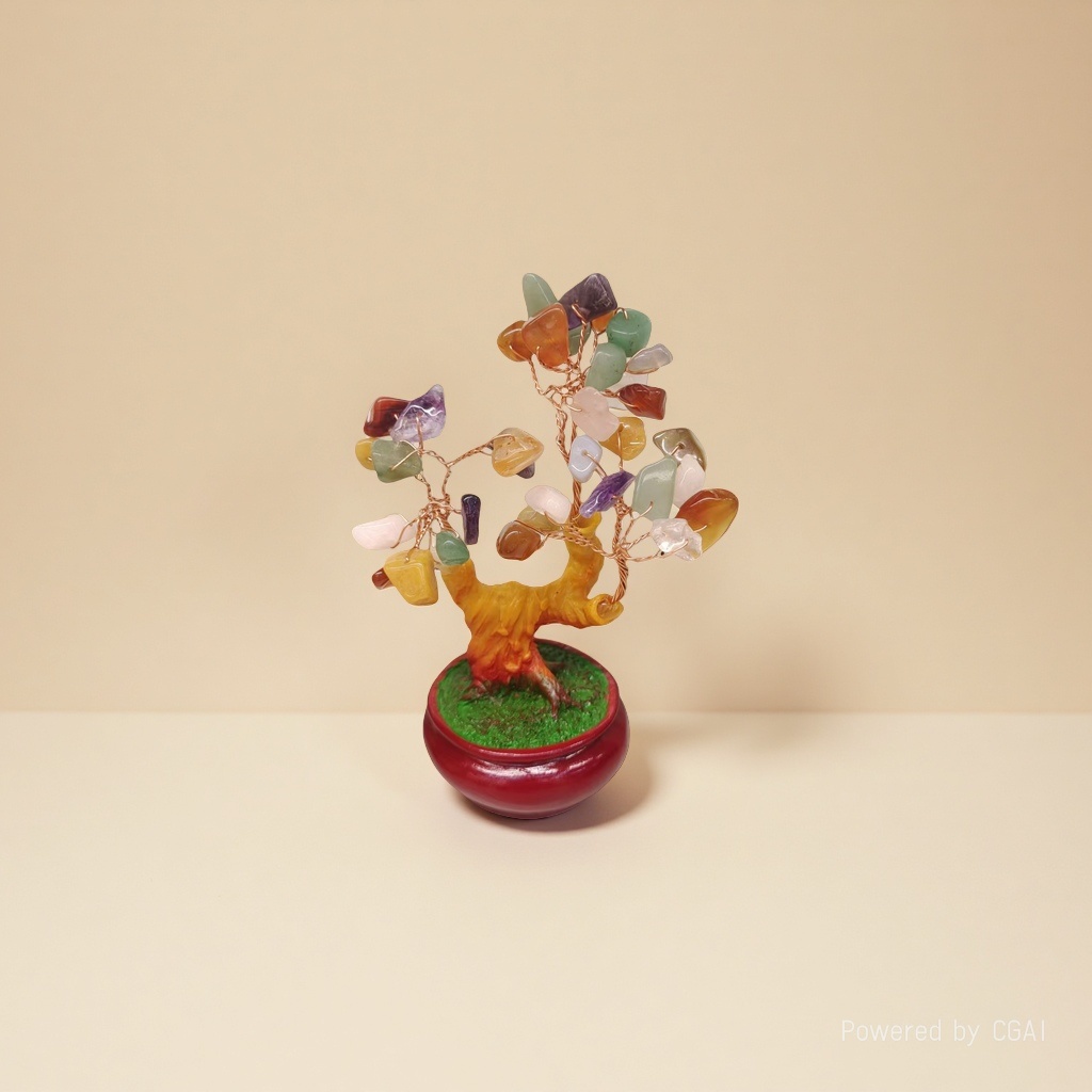 多彩水晶工艺品摆件水晶原石天然水晶装饰品