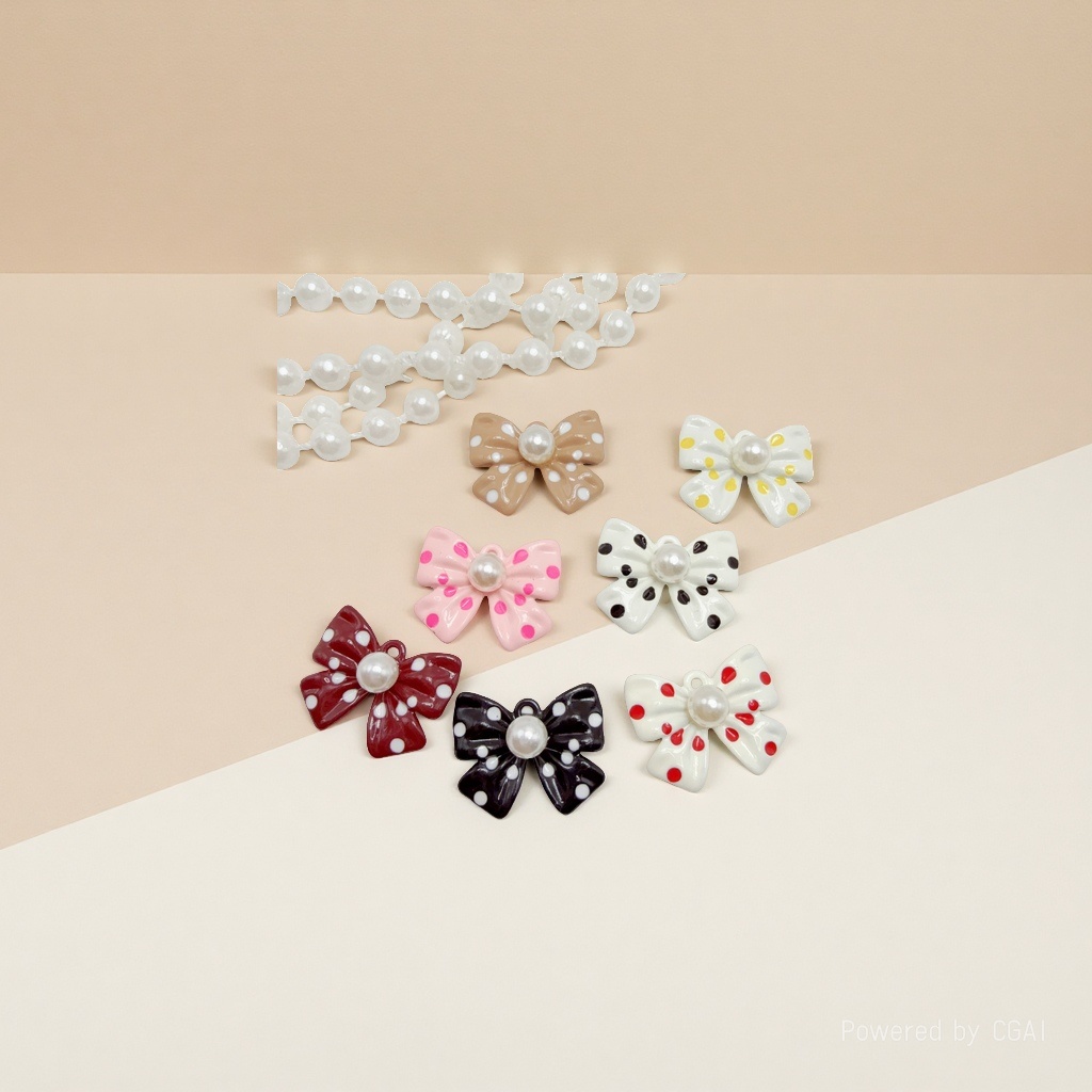 diy bow tie spray paint color contrast 2025 new trendy earrings for women, personalized and versatile ear accessories and jewelry Specification image