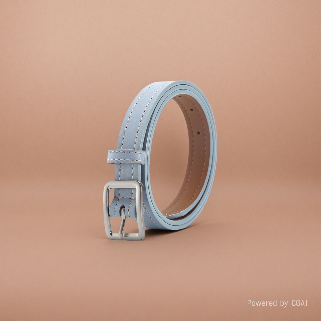 Leather women's fashionable belt, Korean-style versatile jeans for ladies, top layer, cowhide needle buckle belt, factory wholesale 6 details Picture