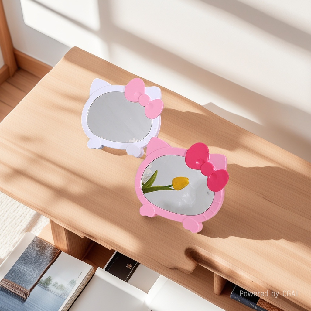 Cute cat-shaped vacuum-formed mirror, large mirror, bathroom mirror, bathroom mirror, LED mirror, washroom Application Scenario
