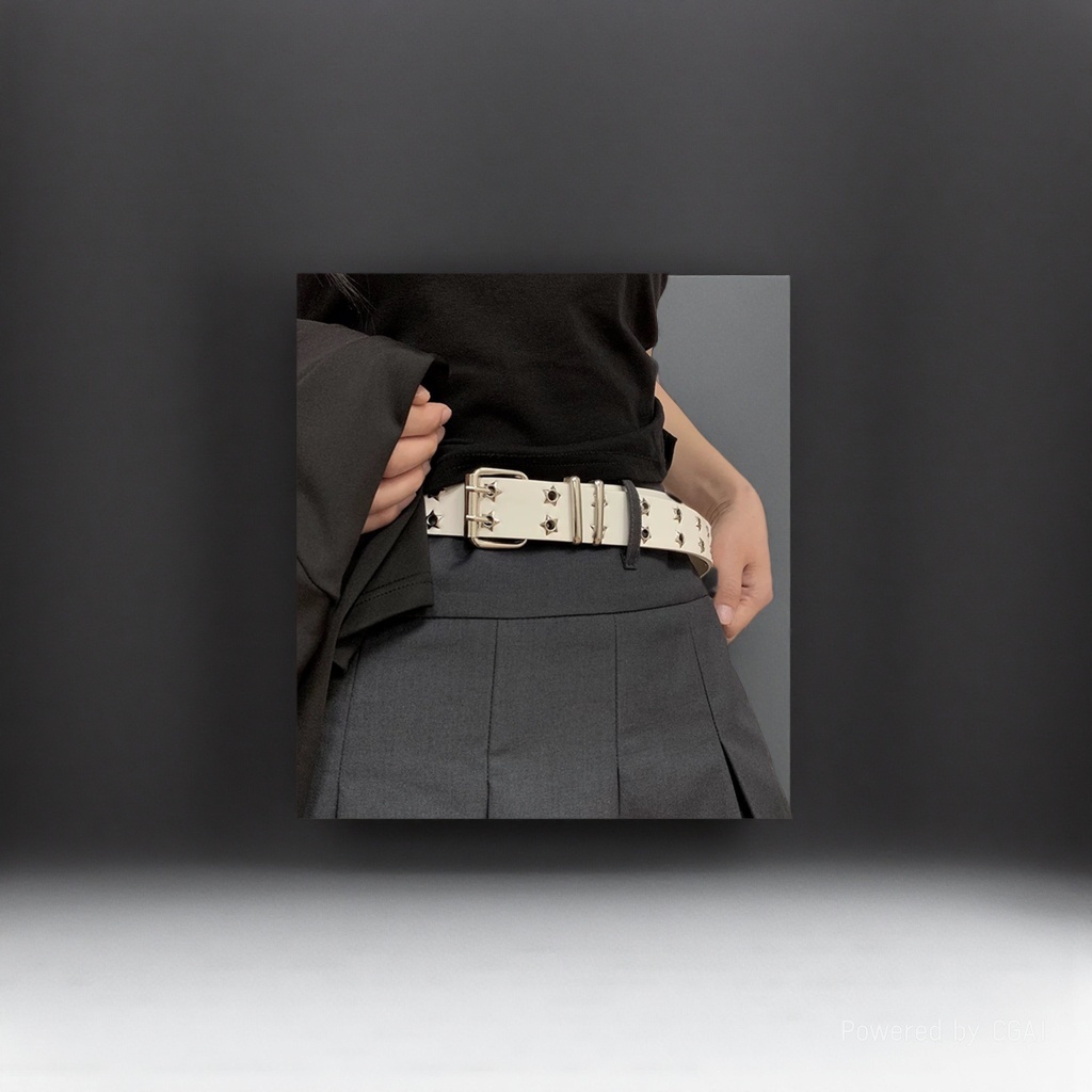 Leather women's fashionable belt, Korean-style versatile jeans for ladies, top layer, cowhide needle buckle belt, factory wholesale, 15 details Picture