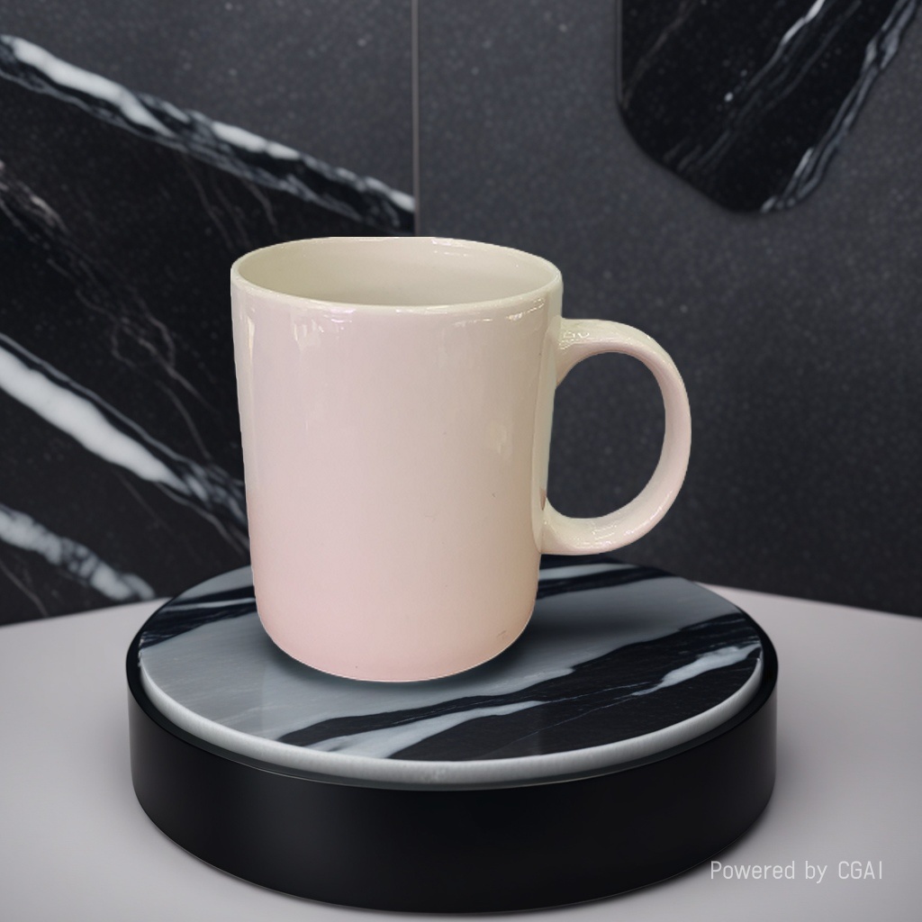 White ceramic Nordic Christmas insulated cup, ceramic cup