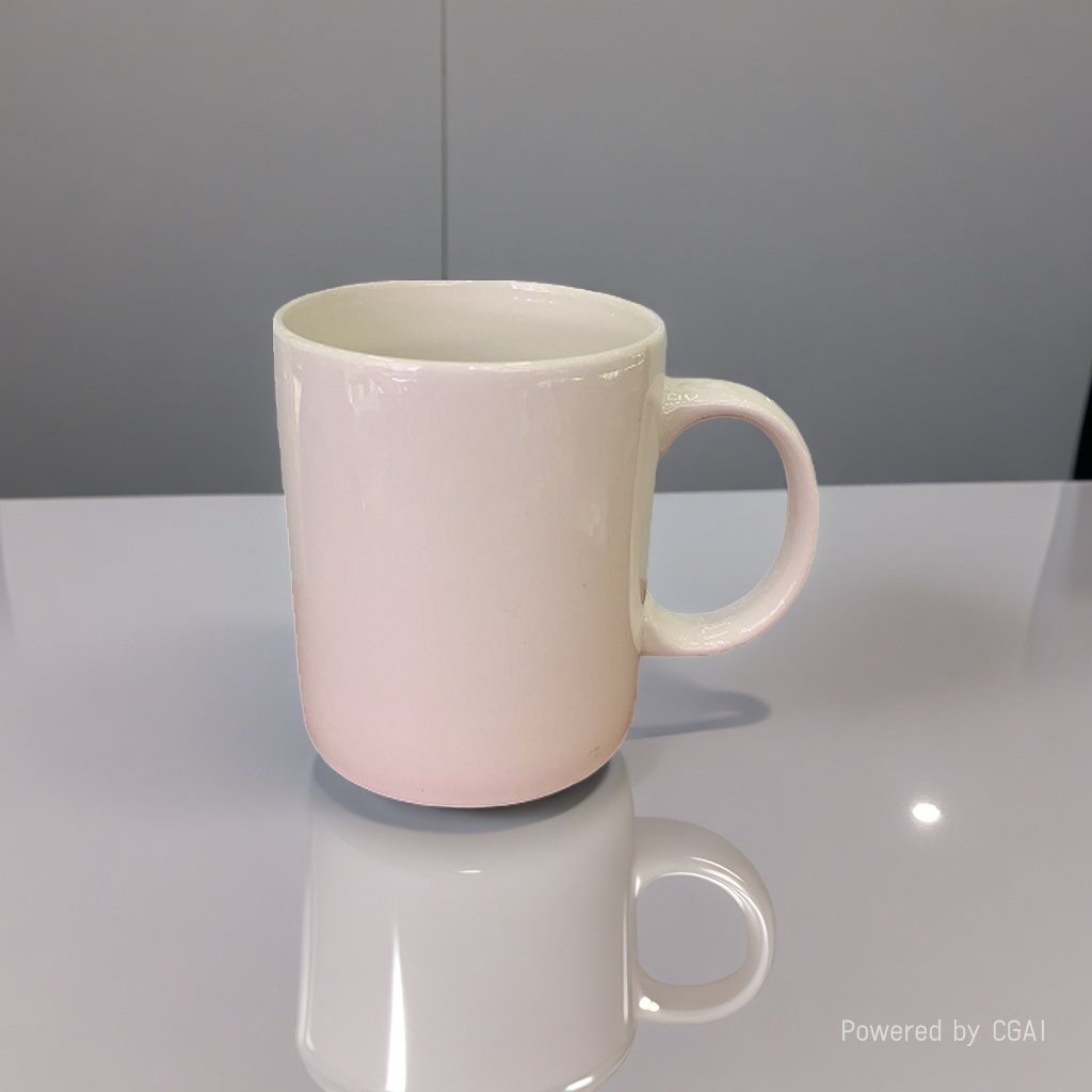 White ceramic Nordic Christmas insulated cup, ceramic cup details Picture