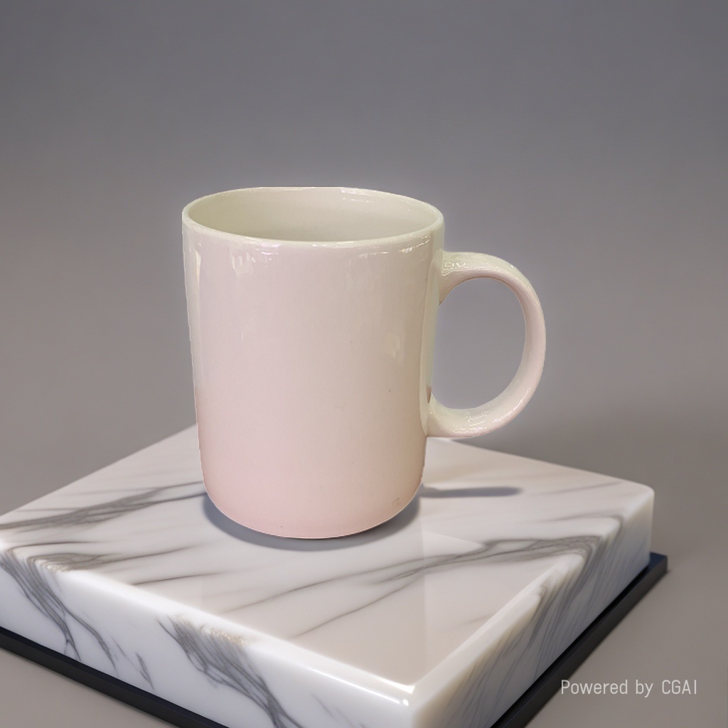 White ceramic Nordic Christmas insulated cup, ceramic cup Specification image