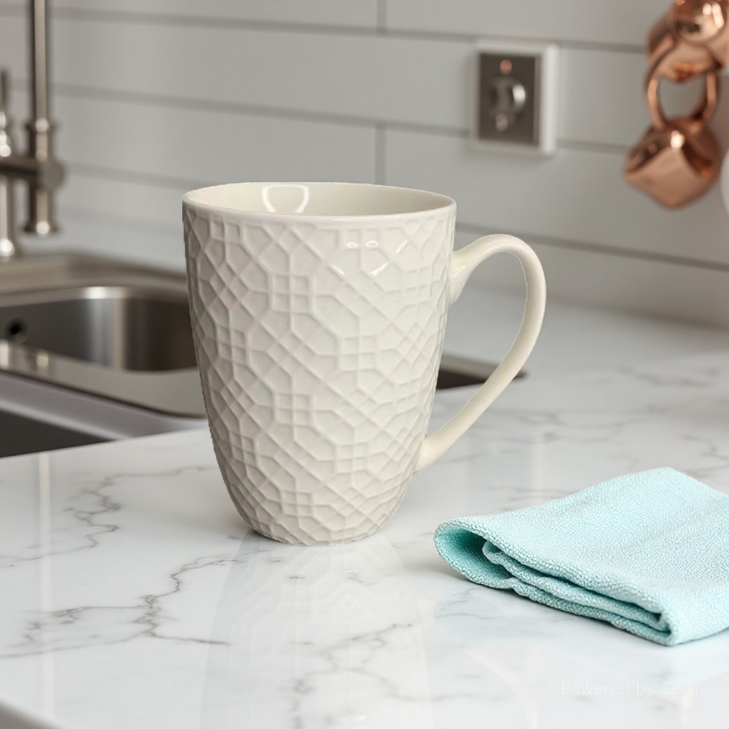 White Christmas Nordic ceramic cup, insulated cup, ceramic cup