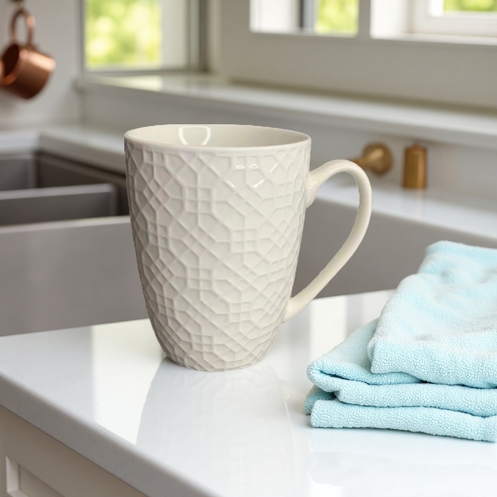 White Christmas Nordic ceramic cup, insulated cup, ceramic cup Specification image