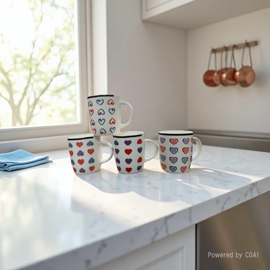 Love mugs, couple cups, household tea cups, coffee cups for export Application Scenario