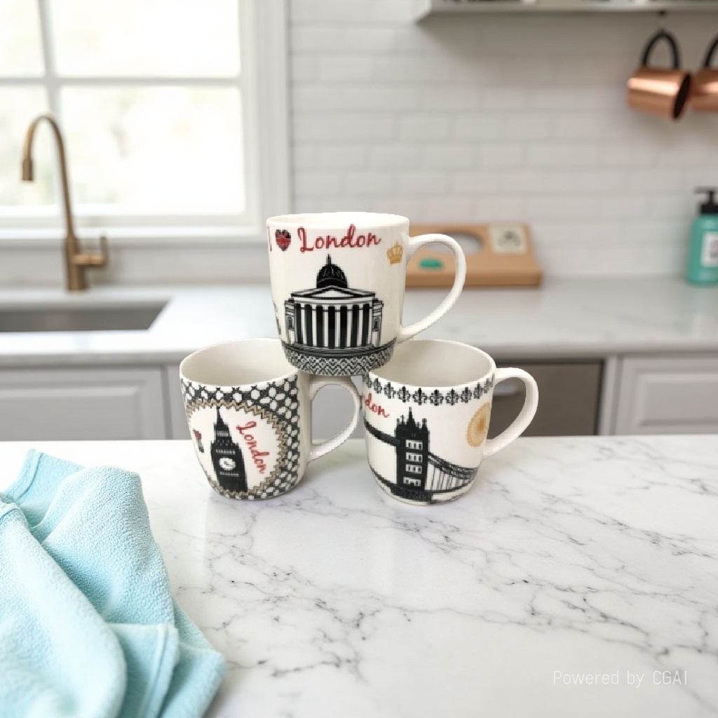 Mugs, ceramic cups, solid-color, simple household cups for export details Picture