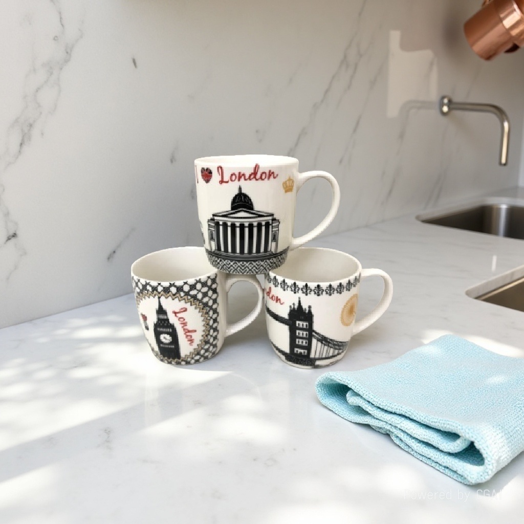 Mugs, ceramic cups, solid-color, simple household cups for export