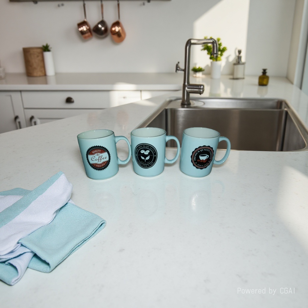 Mugs, ceramic cups, household cups, solid-color simple tea cups, export for foreign trade, customized according to samples Specification image