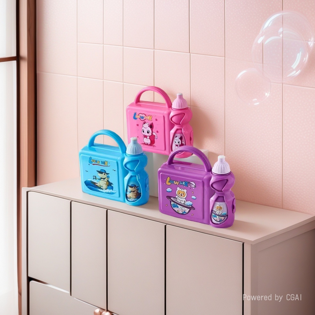 The cartoon design of the daily necessities children's plastic water cup, water bottle and drinking cup is cute details Picture