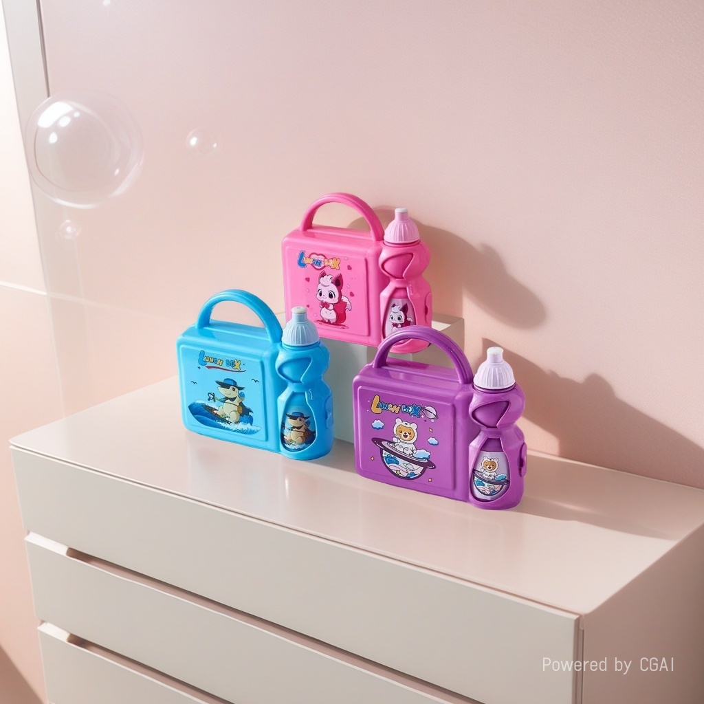 The cartoon design of the daily necessities children's plastic water cup, water bottle and drinking cup is cute
